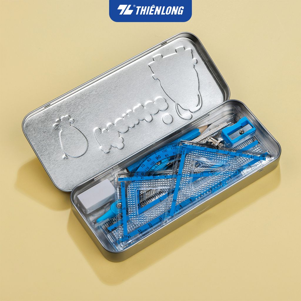 Bộ dụng cụ học Toán Thiên Long Mondee - 9 món - TP-BTS021