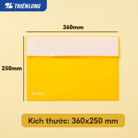 Bìa nút màu Pastel F4 Thiên Long CBF-003 - Sức chứa 125 tờ A4