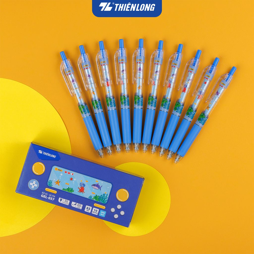 Combo 5/10/20 Bút gel Quick Dry Thiên Long GEL-057 - Mực khô siêu nhanh
