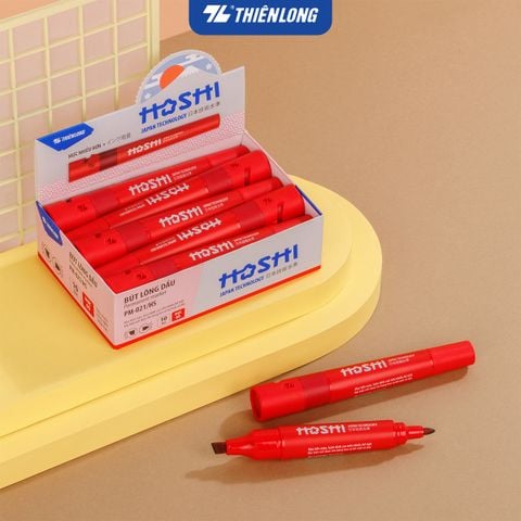 Combo 10 Bút lông dầu Hoshi Thiên Long PM-021/HS - Công nghệ Nhật Bản