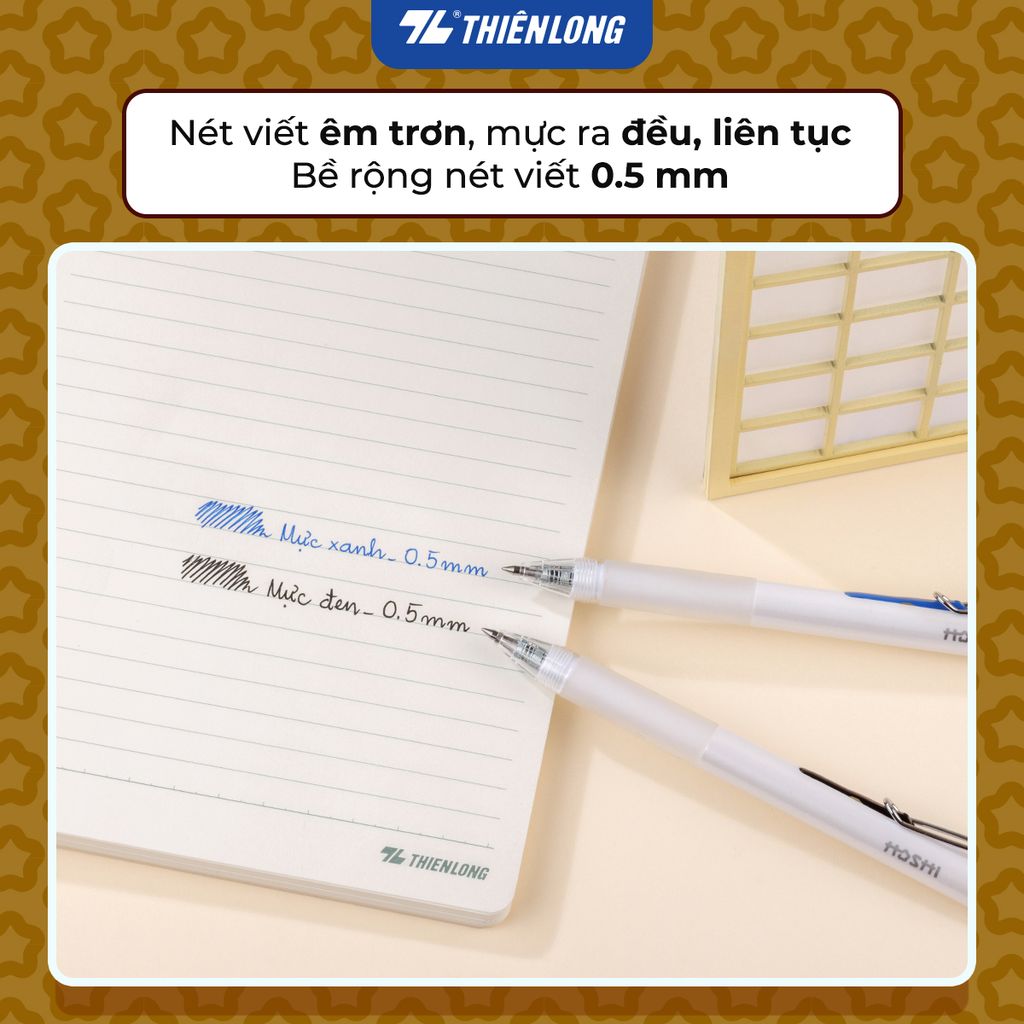 Bút gel Hoshi Thiên Long GEL-049/HS - Công nghệ Nhật Bản