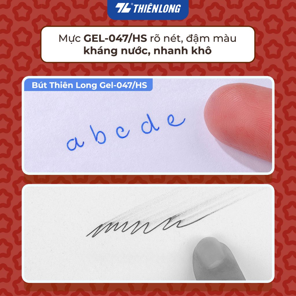 Bút gel Hoshi Thiên Long GEL-047/HS - Công nghệ Nhật Bản