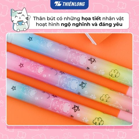 Bút gel Smooth Flowing Gel Ink Thiên Long Điểm 10 TP-GEL039