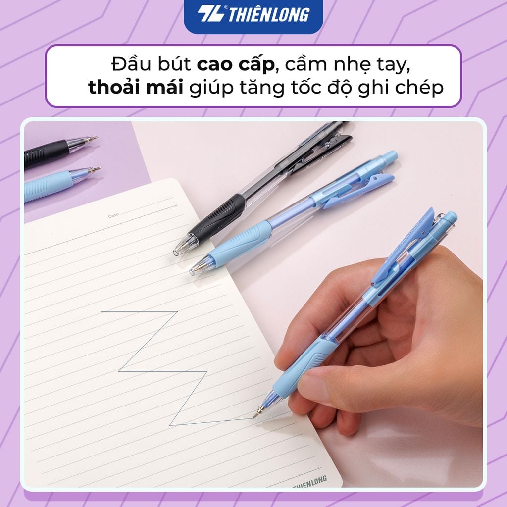 Combo 5/10/20 Bút gel B - Minimalist Butter Gel Thiên Long GELB-023