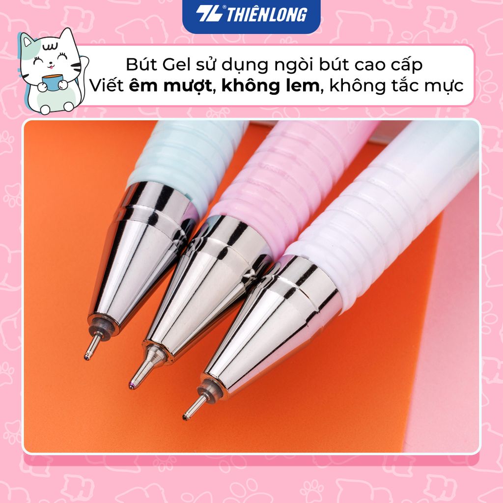 Combo 20 Bút gel Smooth Flowing Gel Ink Thiên Long Điểm 10 TP-GEL039