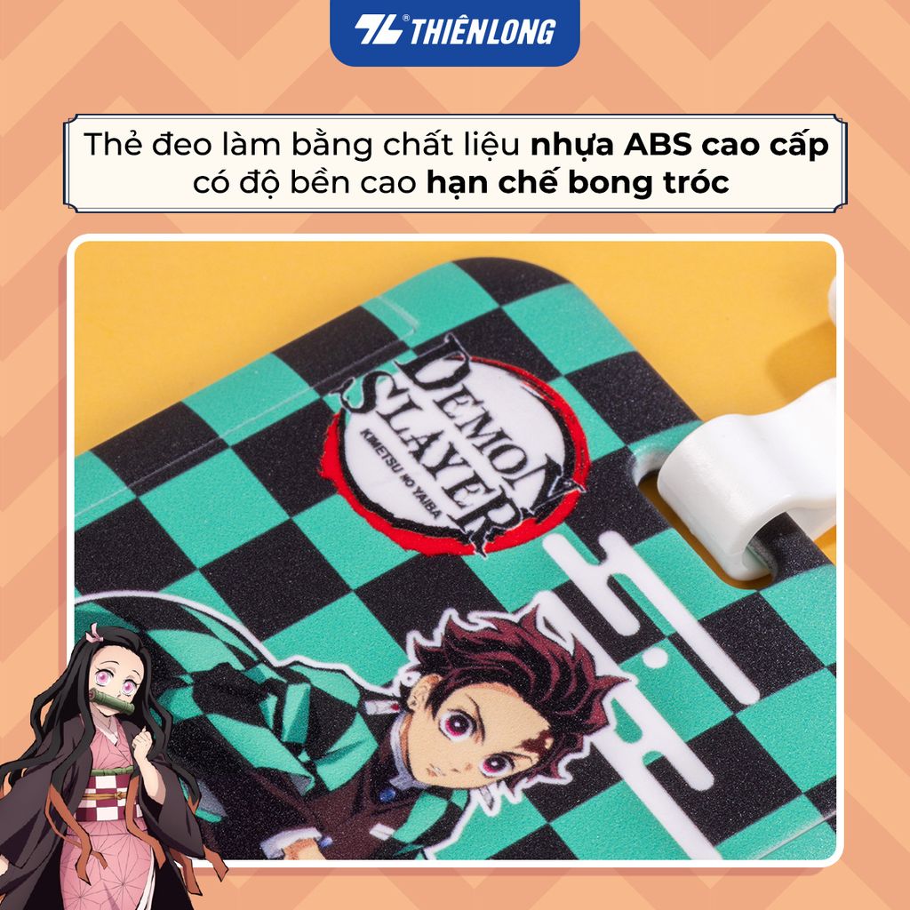 Dây thẻ đeo bảng tên nhân viên sinh viên Demon Slayer Thiên Long - Kimetsu no Yaiba