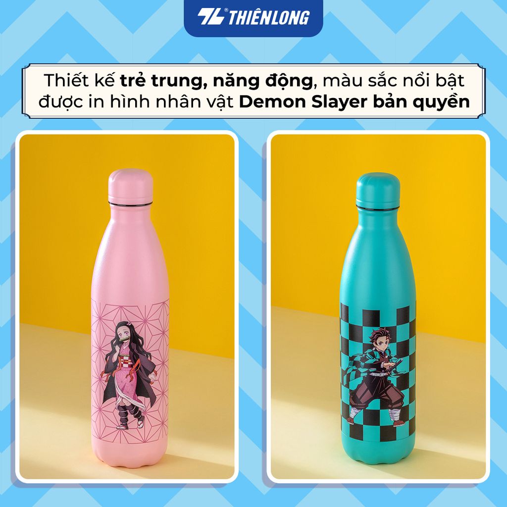 Bình giữ nhiệt 750ml nhân vật Demon Slayer Thiên Long VF-001/DS