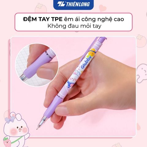 Bút gel B - Glubby Butter Gel Thiên Long GELB-046 - Mực Xanh