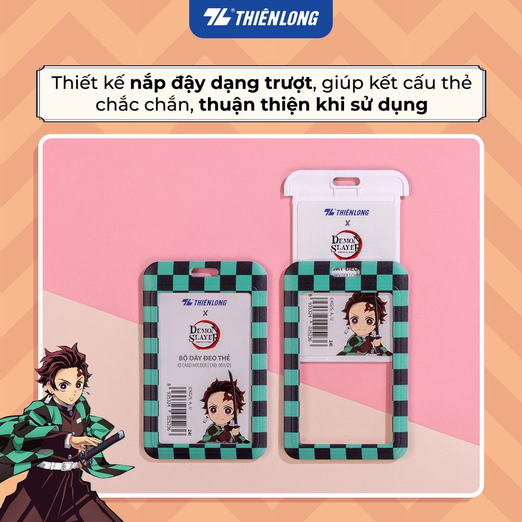 Dây thẻ đeo bảng tên nhân viên sinh viên Demon Slayer Thiên Long - Kimetsu no Yaiba