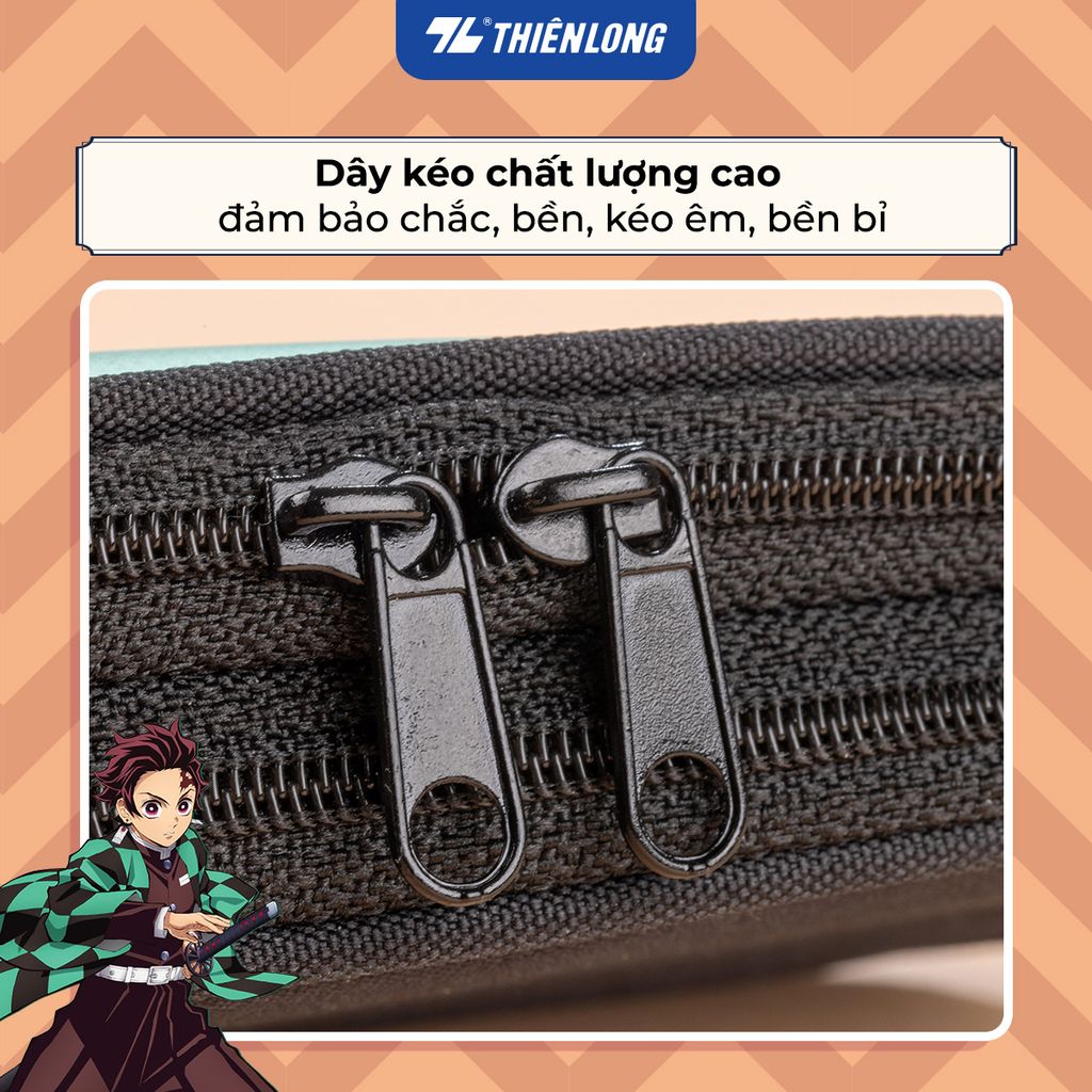 Túi bóp đựng bút viết nhân vật Demon Slayer Thiên Long PCA-022/DS