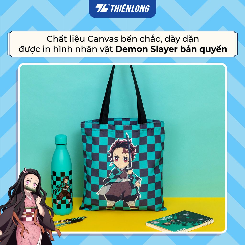 Túi vải Tote nhân vật Demon Slayer Thiên Long TB-001/DS