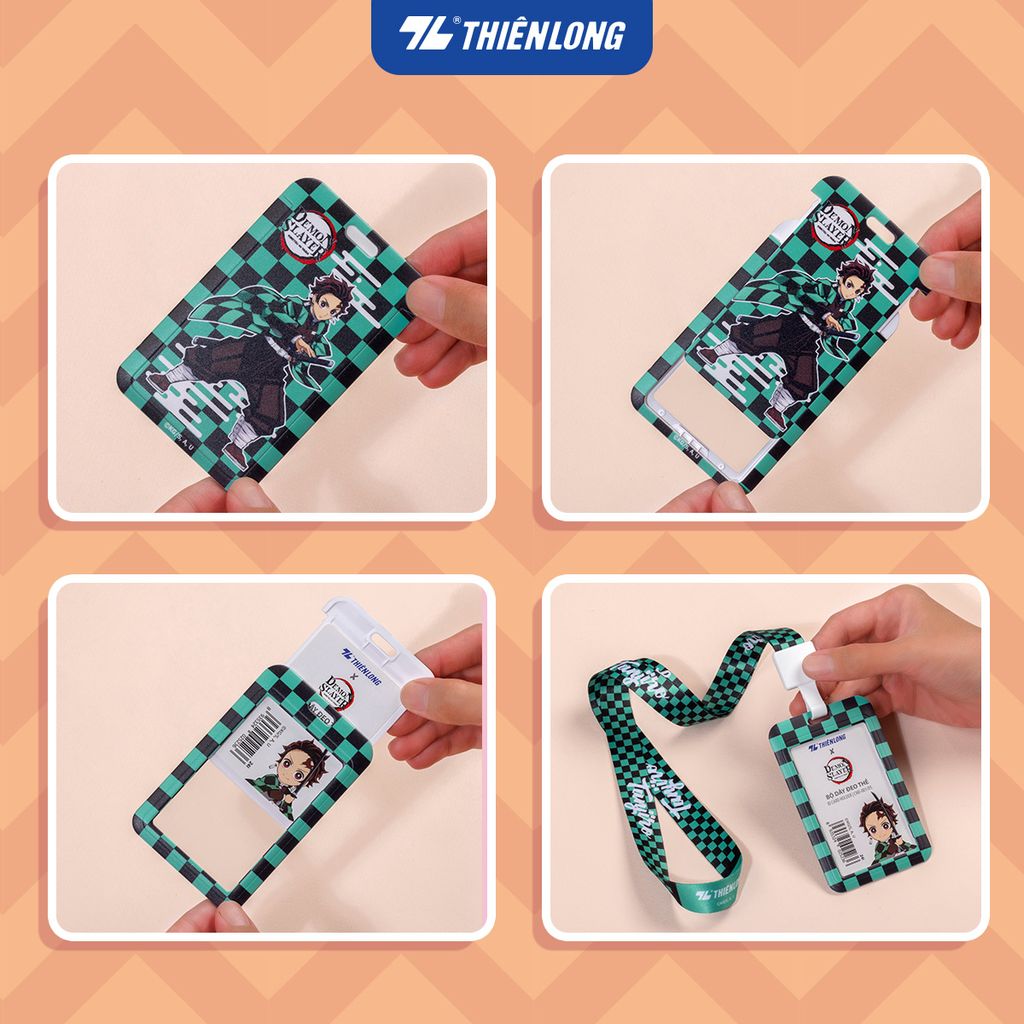 Dây thẻ đeo bảng tên nhân viên sinh viên Demon Slayer Thiên Long - Kimetsu no Yaiba