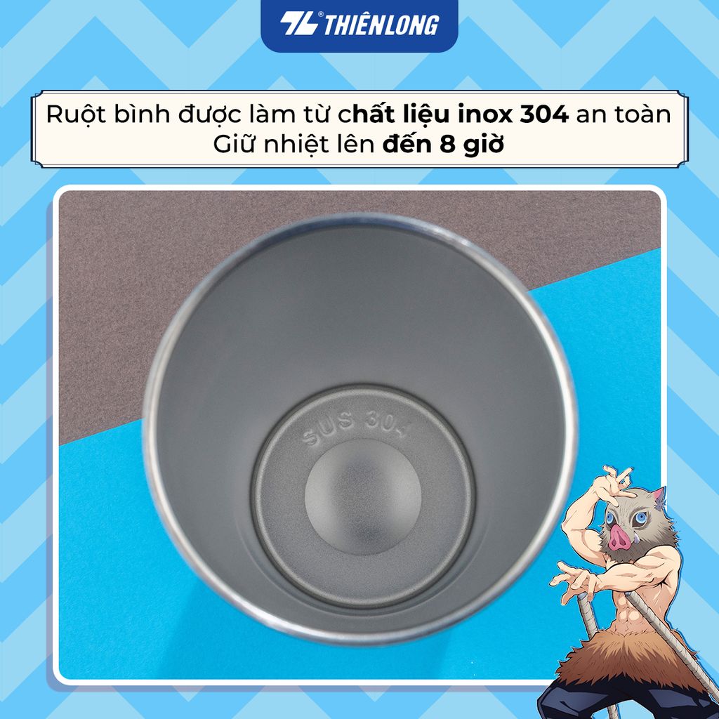 Ly giữ nhiệt 650ml nhân vật Demon Slayer Thiên Long TC-001/DS