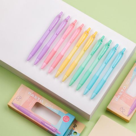 Bút gel B màu Pastel Thiên Long Flexoffice Pazto FO-GELB039/VN - Mực xanh (5 cây)