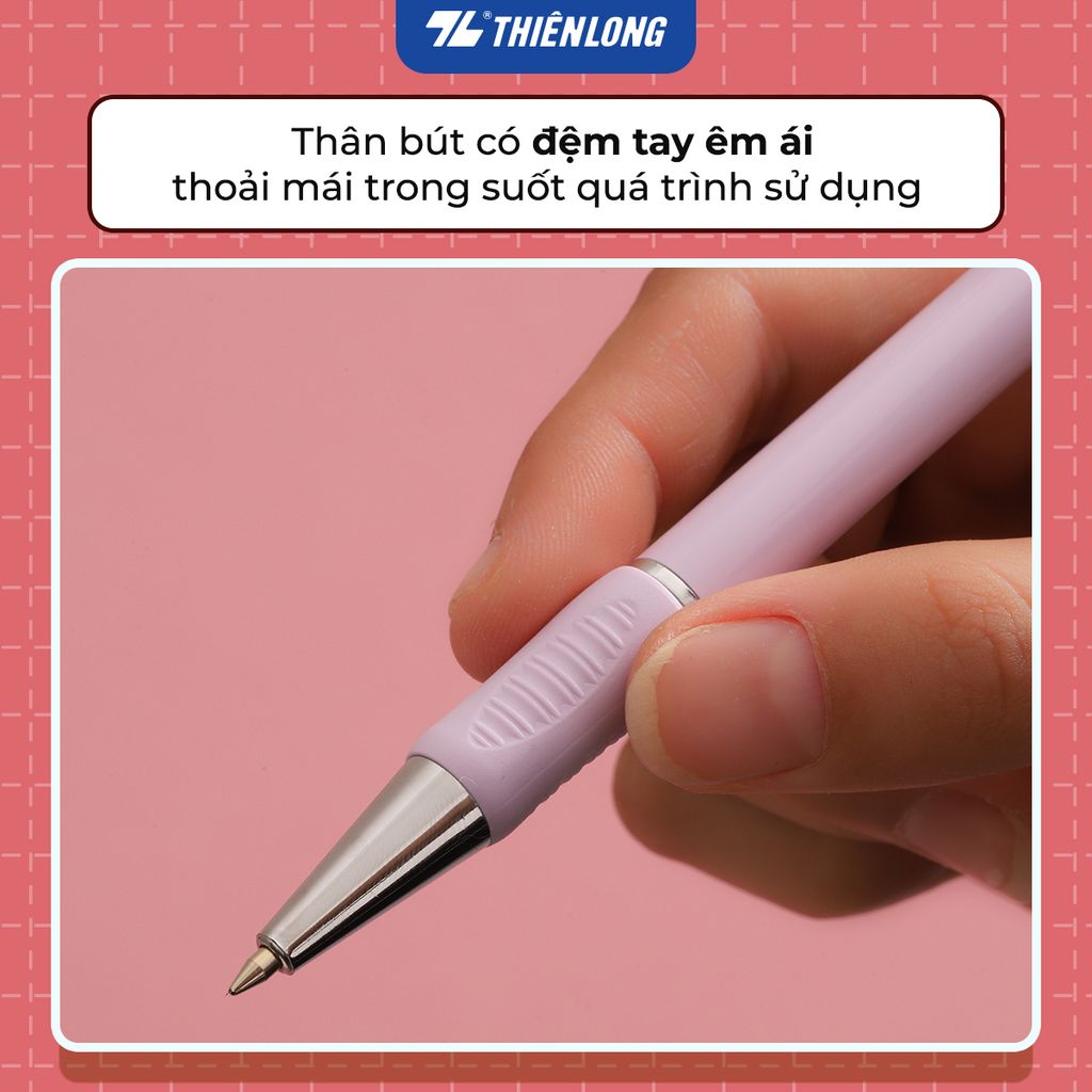 Bút gel B - Minimalist Butter Gel Thiên Long - Premium tip - Mực Xanh - Màu thân ngẫu nhiên