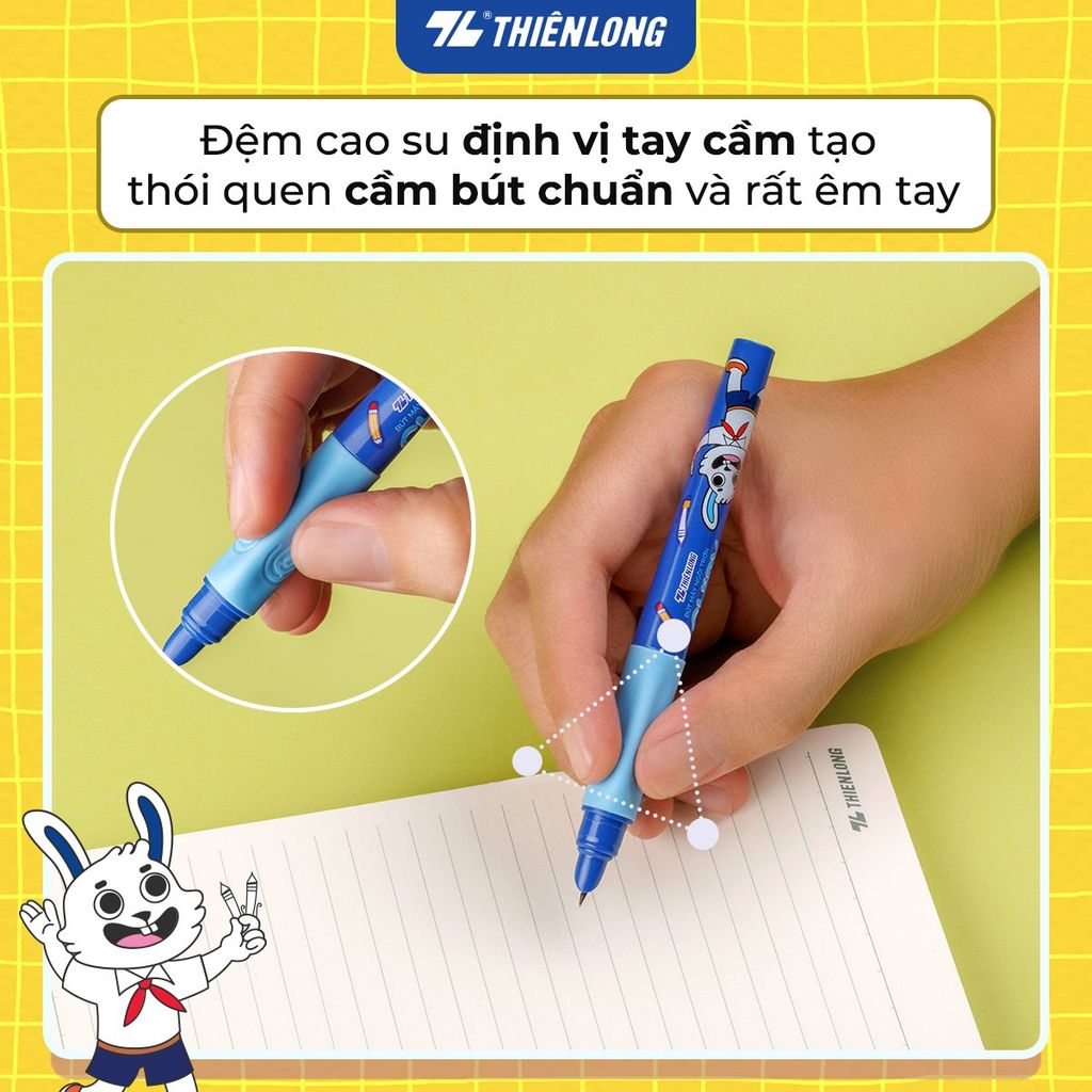Bút máy CHiPY Thiên Long FTC-020 - Ngòi trơn, êm với ống mực tặng kèm