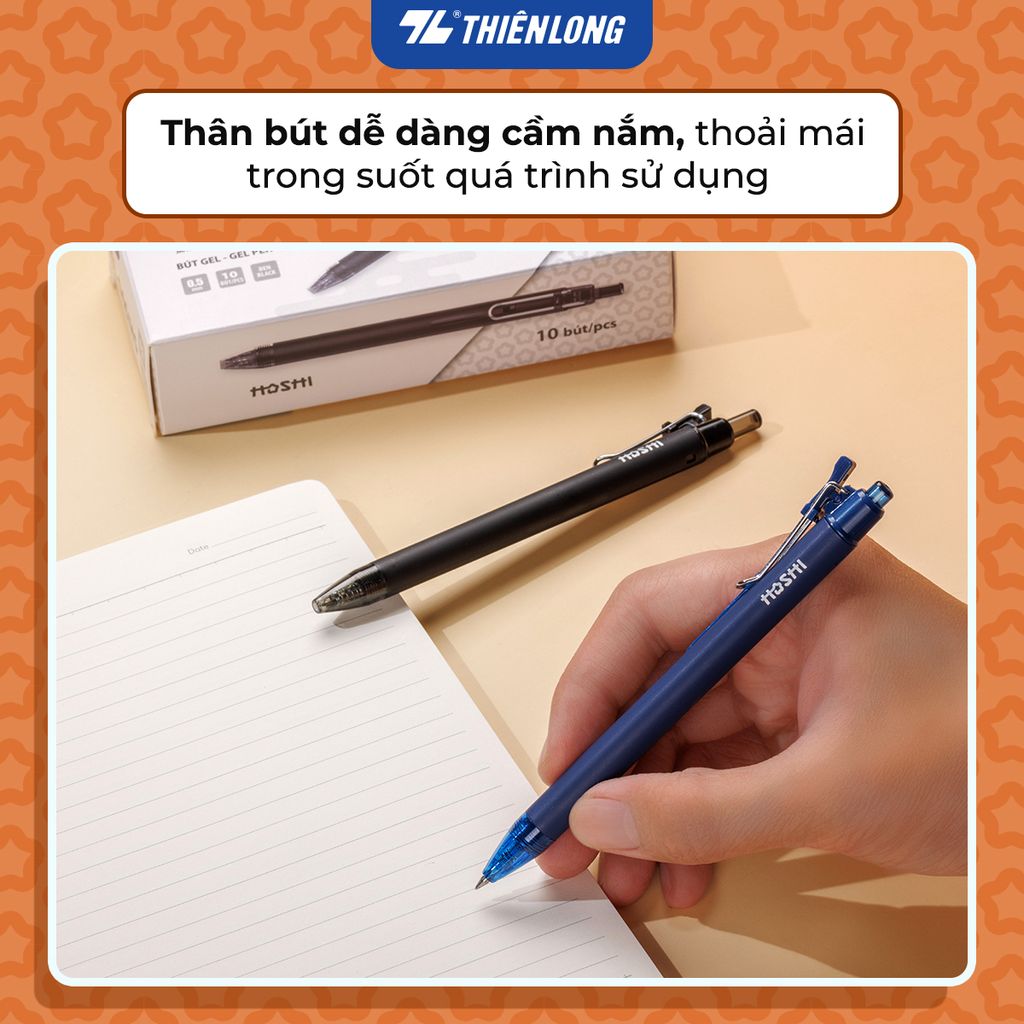 Bút gel Hoshi Thiên Long GEL-046/HS - Công nghệ Nhật Bản