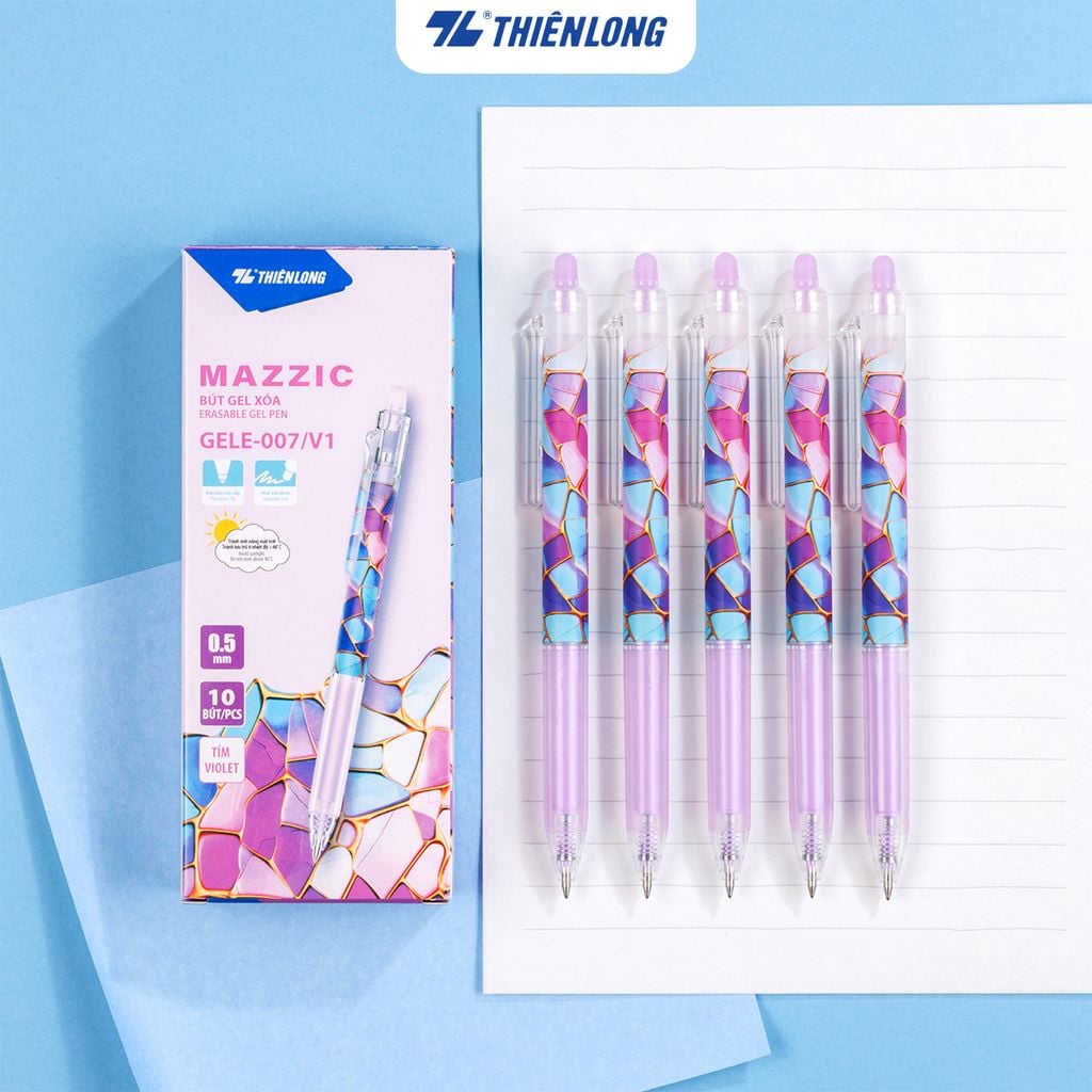 Combo 5/10/20 Bút gel xóa được Mazzic Thiên Long GELE-007/V1