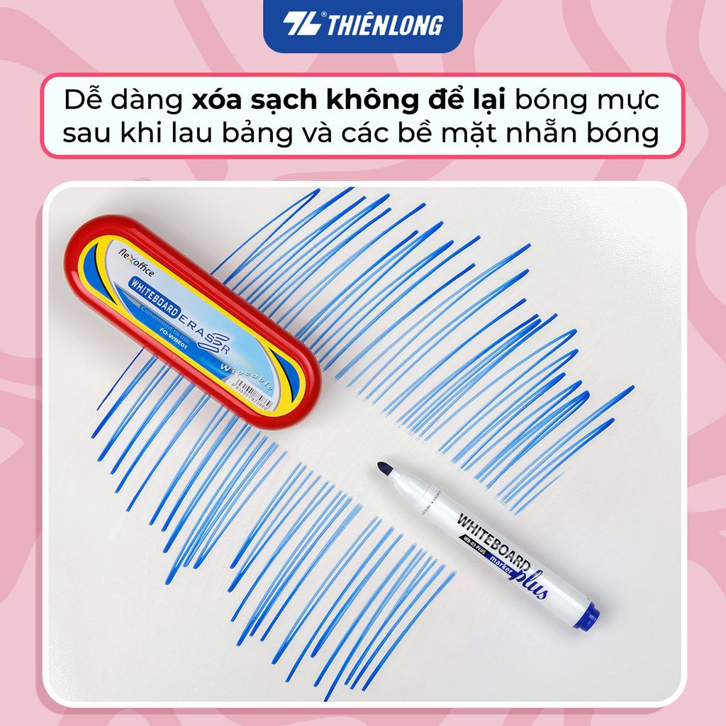 Bút lông bảng - White Board Marker Thiên Long WB-03 Plus - Màu mực mới đậm nét hơn