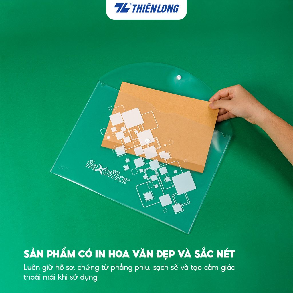 Bìa nút F4 Flexoffice có in FO-CBF01