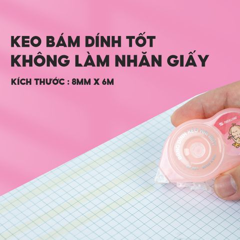 Băng keo - Băng dính kéo 2 mặt Thiên Long GT-001 (Màu ngẫu nhiên)
