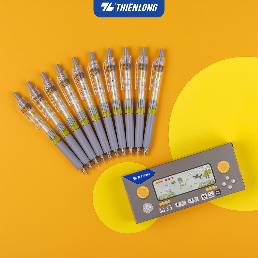 Combo 5/10/20 Bút gel Quick Dry Thiên Long GEL-057 - Mực khô siêu nhanh