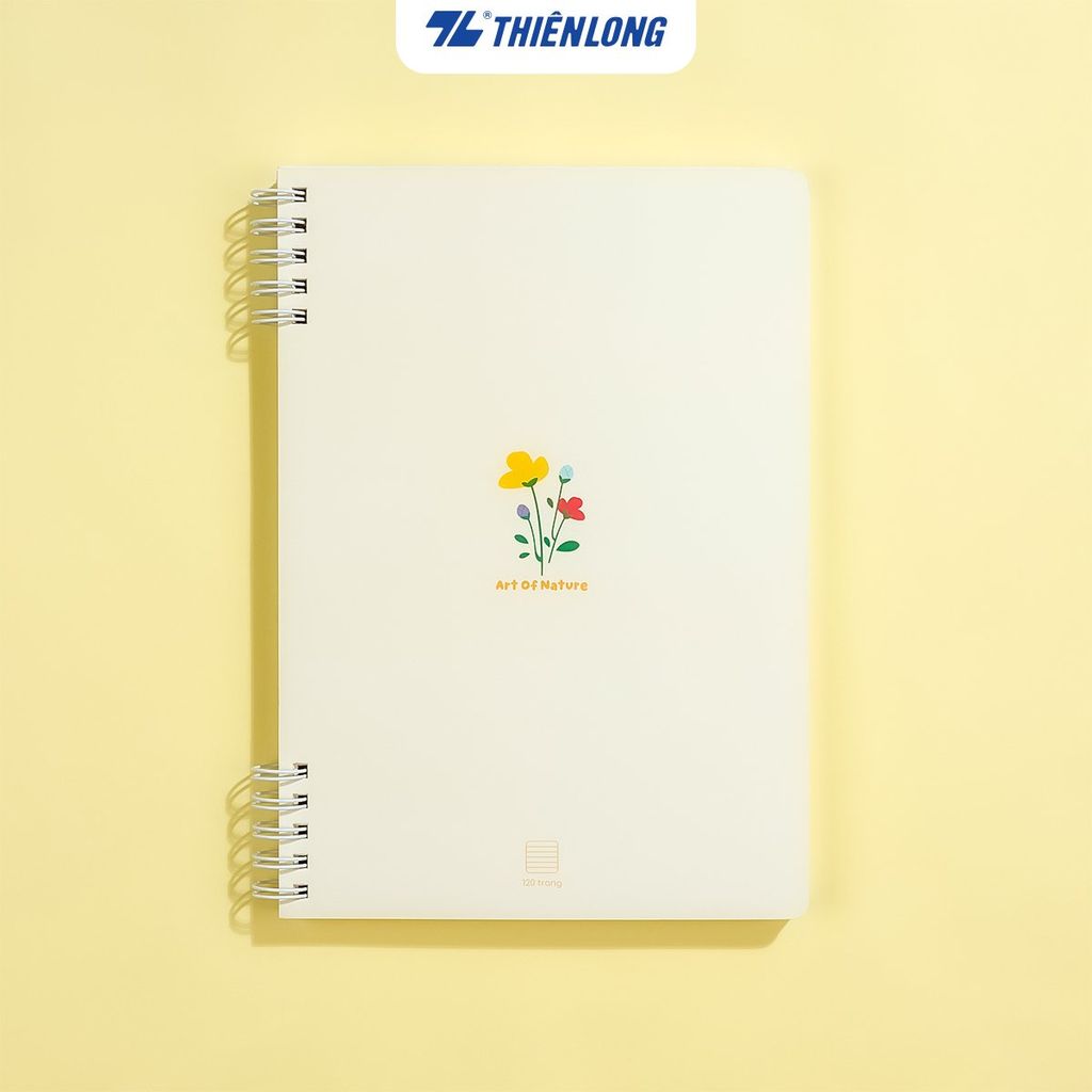 Sổ lò xo đường kẻ ngang A5 Thiên Long - Tặng Bút và Sticker