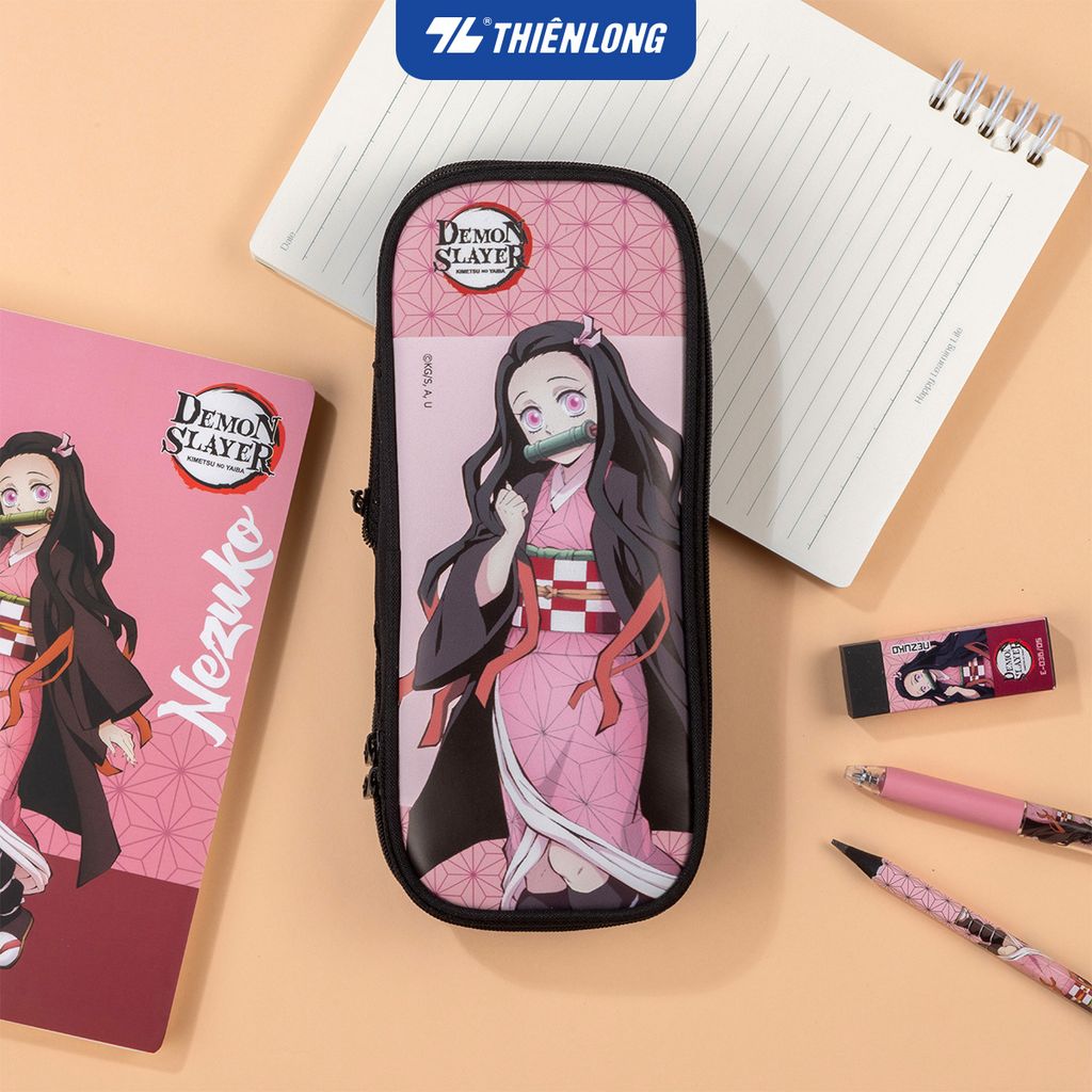 Túi bóp đựng bút viết nhân vật Demon Slayer Thiên Long PCA-022/DS