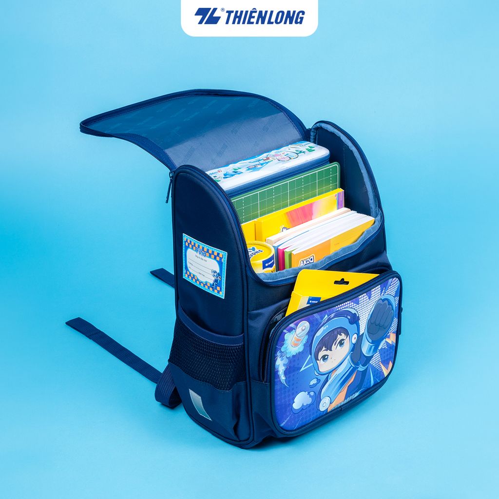 Cặp chống gù - Balo học sinh AkooLand Thiên Long BP-022/AK - Đệm mút dày dặn hơn