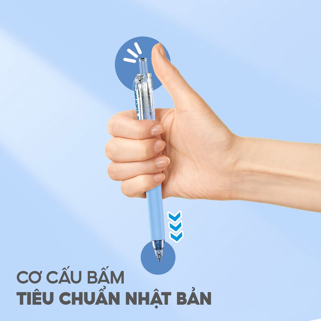 Combo 20 Bút gel Quick Dry Thiên Long GEL-033 - Mực khô siêu nhanh