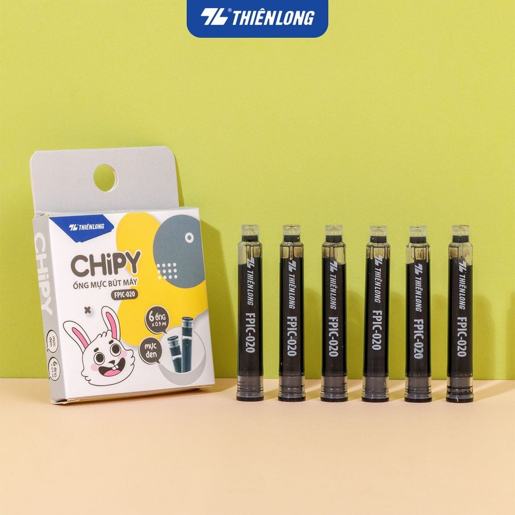 Ống mực bút máy CHiPY Thiên Long FPIC-020 - Sử dụng cho bút máy FTC-020