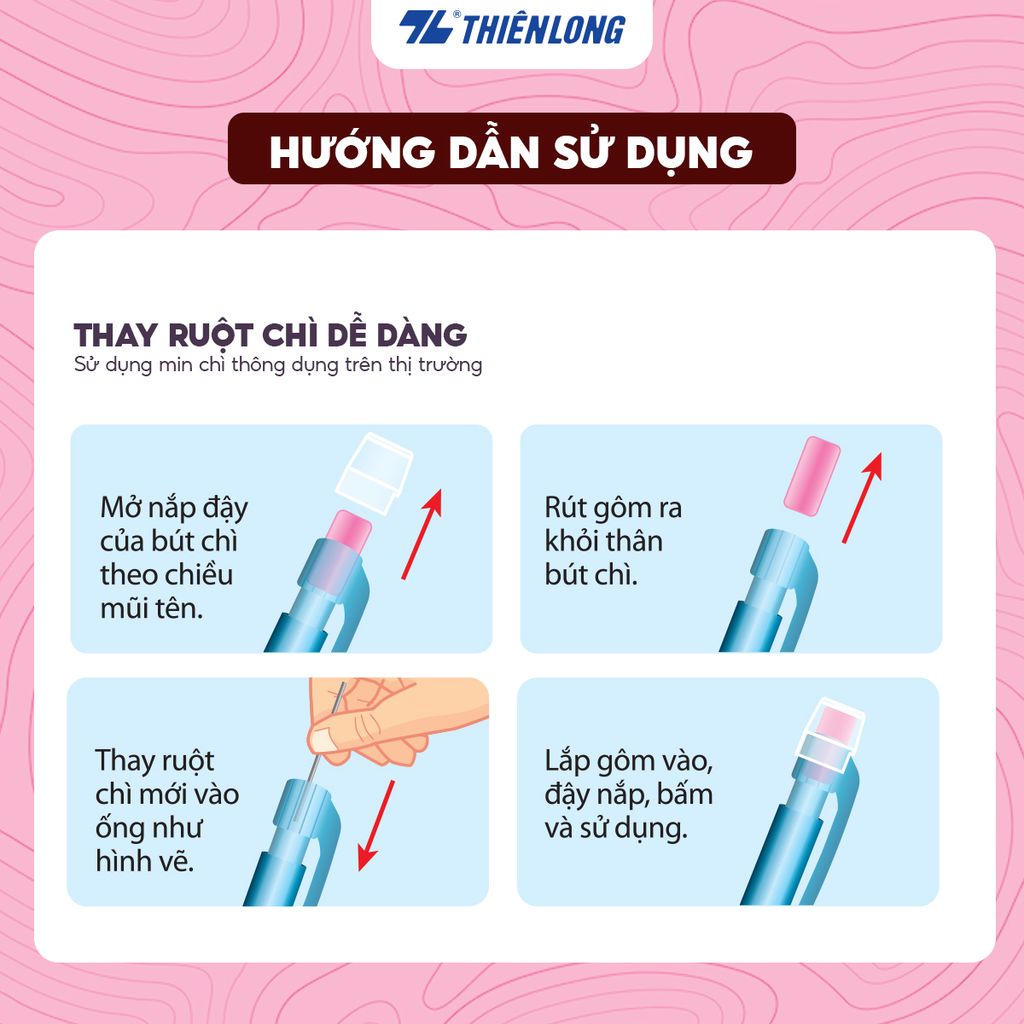 Bút chì bấm Thiên Long PC-018