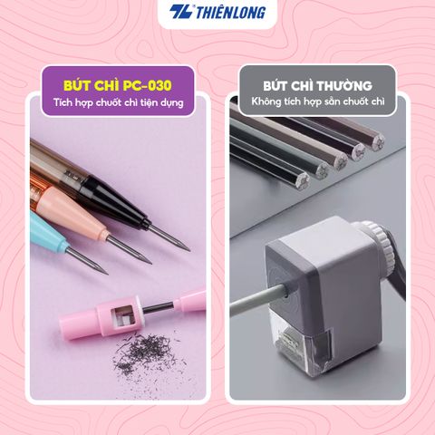 Bút chì bấm Thiên Long PC-030 - Màu thân ngẫu nhiên