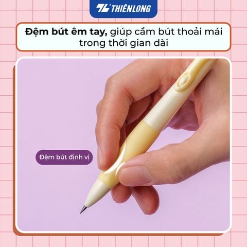 Bút chì bấm Thiên Long PC-032 - Tích hợp chuốt chì trên thân bút - Màu thân ngẫu nhiên