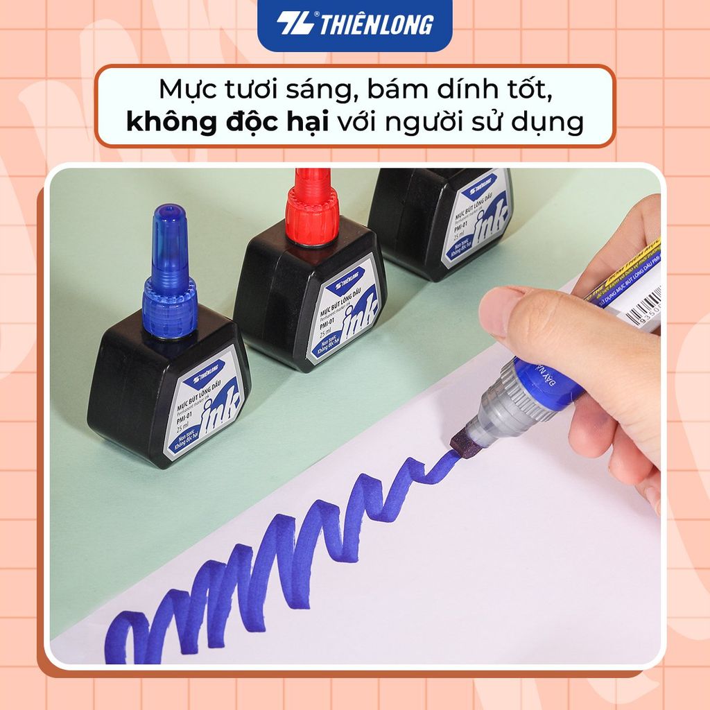 Mực bút lông dầu Thiên Long PMI-01