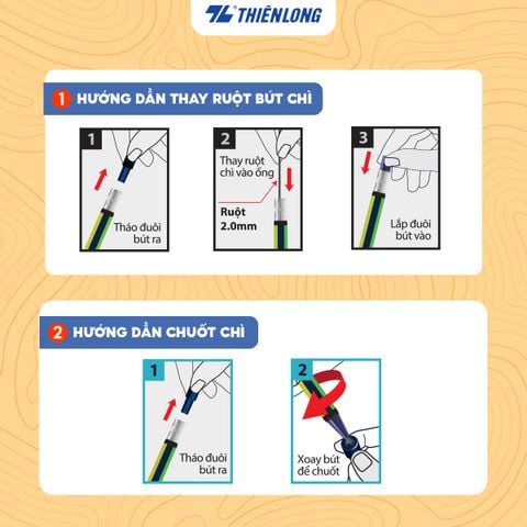 Combo 20 Bút chì bấm Neon Thiên Long Colokit PC-C002