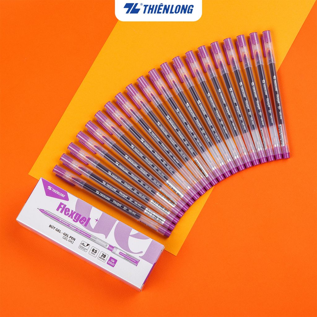 Bút mực gel khô nhanh - nét viết êm mượt Flexgel Thiên Long GEL-042 - Dành cho Văn Phòng Sinh Viên Học sinh