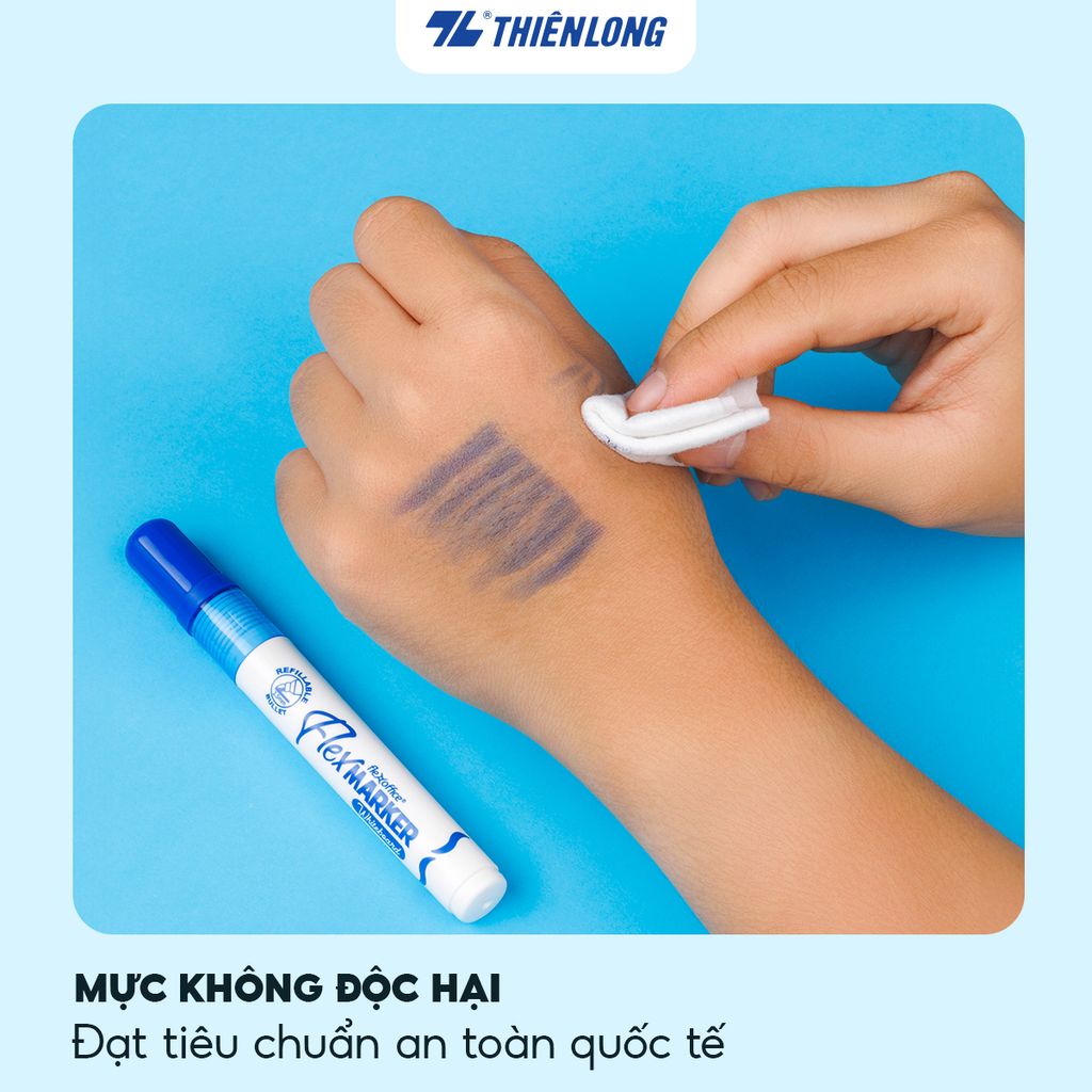 Combo 12 Bút lông bảng Thiên Long Flexoffice FO-WB02/XK - Whiteboard Marker