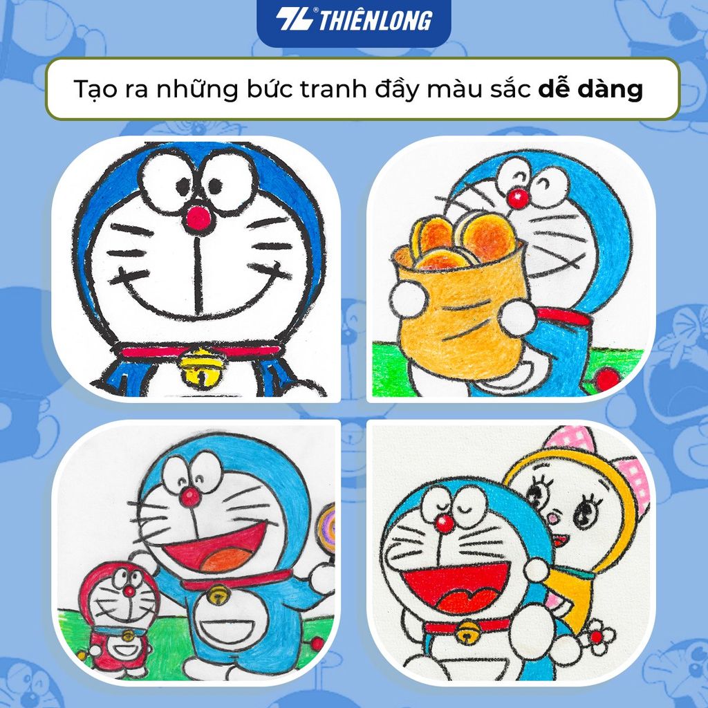 Sáp dầu 12 màu Colokit Doraemon OP-C07/DO