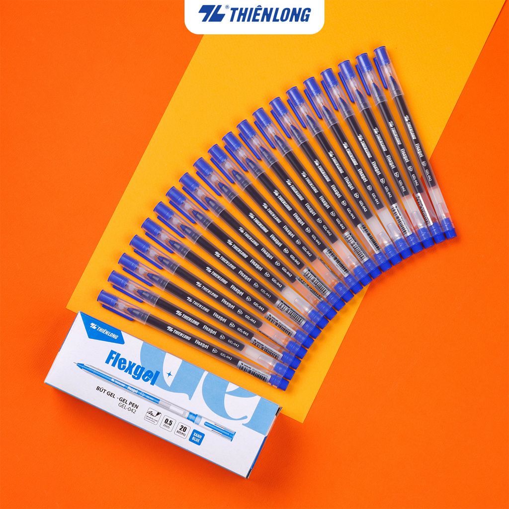 Bút mực gel khô nhanh - nét viết êm mượt Flexgel Thiên Long GEL-042 - Dành cho Văn Phòng Sinh Viên Học sinh