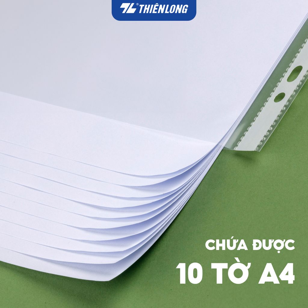 Bìa lỗ không viền A4 Flexoffice FO-CS02