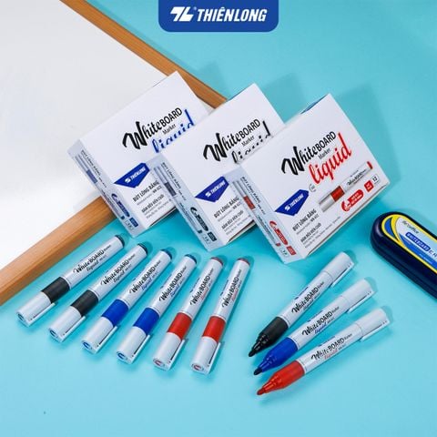 Combo 12 Bút lông bảng - Whiteboard Marker Liquid Thiên Long WB-022 - Không Xylene