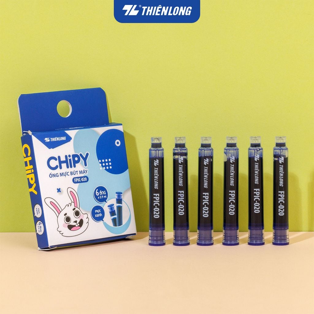 Ống mực bút máy CHiPY Thiên Long FPIC-020 - Sử dụng cho bút máy FTC-020