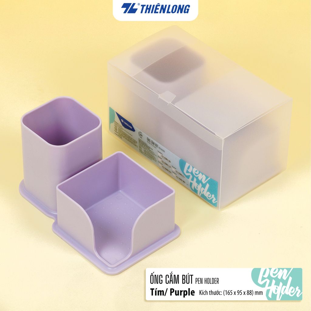 Ống cắm bút - Khay giấy notes Thiên Long PS-003 - Đa dụng tiện lợi Màu sắc trẻ trung