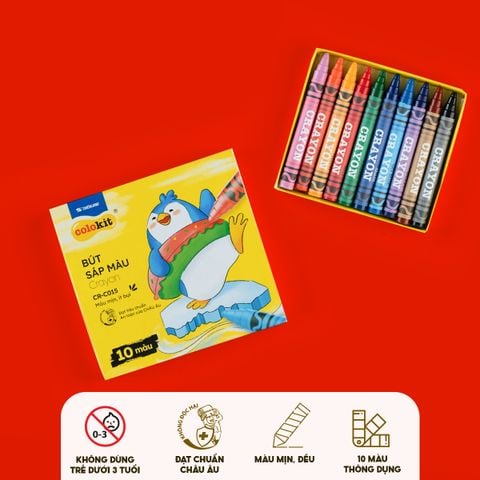 Sáp 10 màu Colokit CR-C015