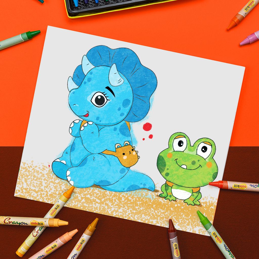 Sáp 24 màu Colokit CR-C021