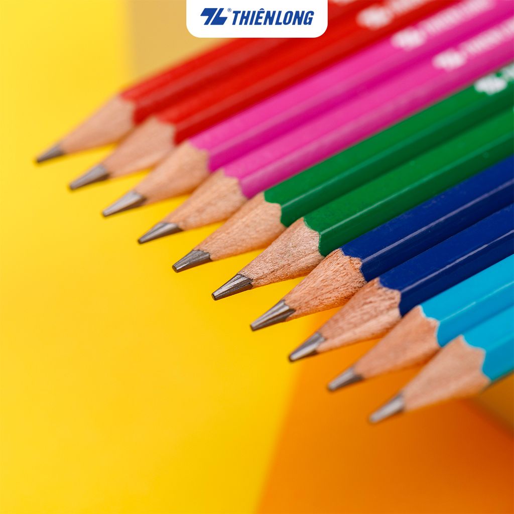 Combo 20 Bút chì gỗ Thiên Long GP-01 - Màu thân ngẫu nhiên