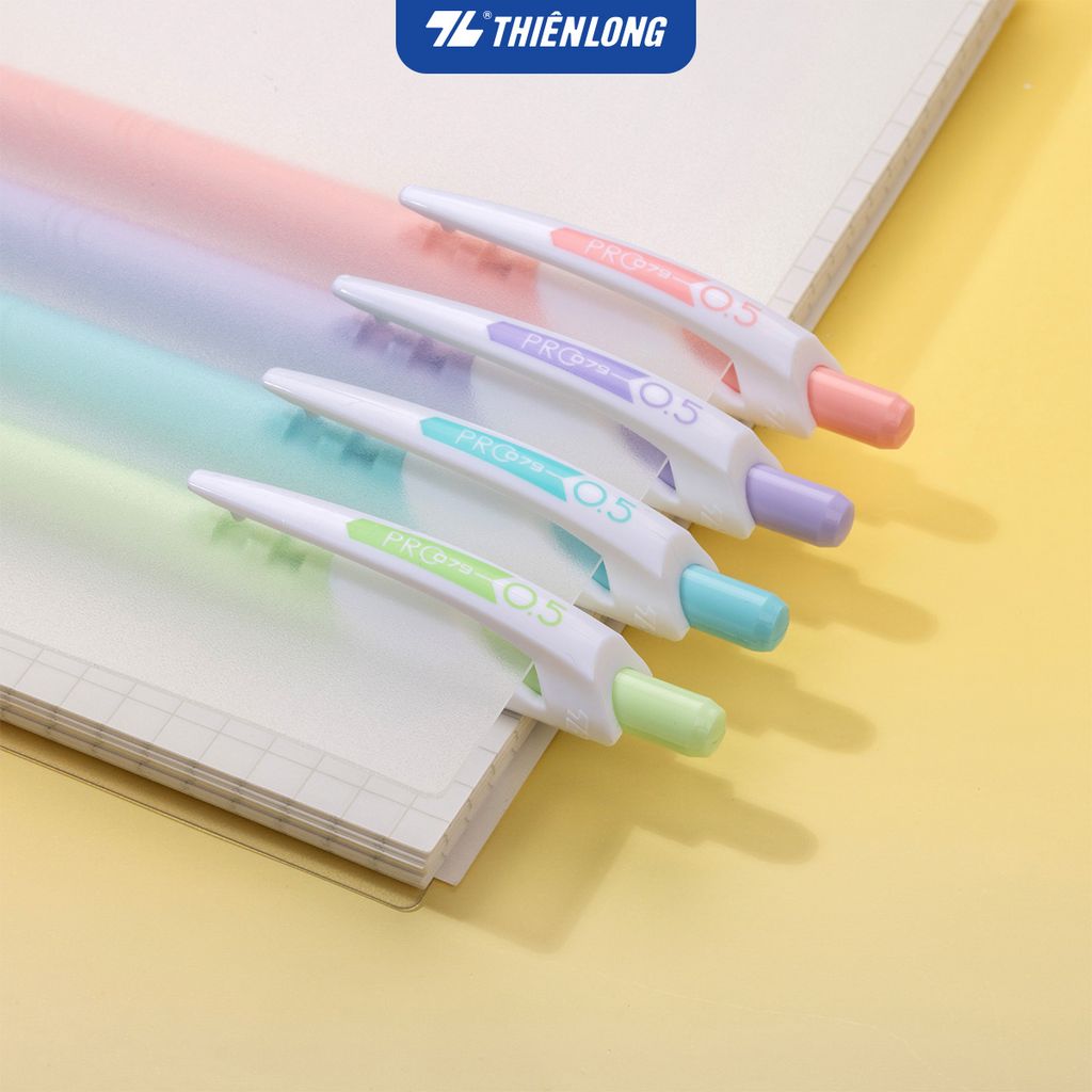 Combo 20 Bút gel B - Butter Gel PRO-079 Thiên Long GELB-018 - Premium Tip viết êm, trơn - Mực Xanh - Màu thân ngẫu nhiên