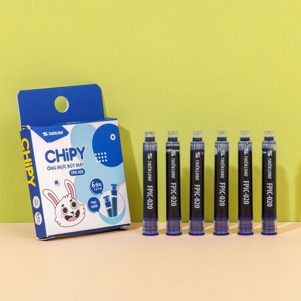 Ống mực bút máy CHiPY Thiên Long FPIC-020 - Sử dụng cho bút máy FTC-020