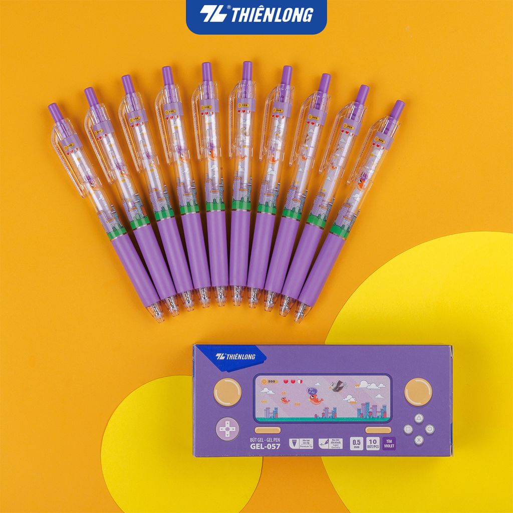 Combo 5/10/20 Bút gel Quick Dry Thiên Long GEL-057 - Mực khô siêu nhanh